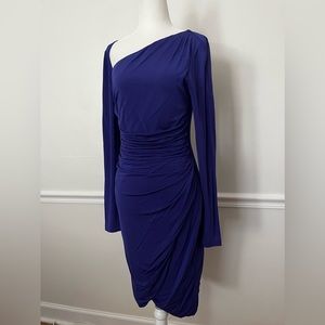 LK BENNETT Ruched Long Sleeve Stretch Dress 6